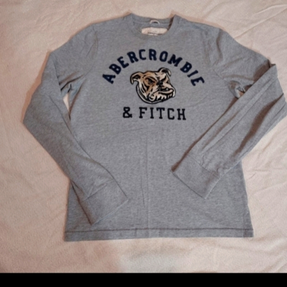 Vintage Abercrombie & Fitch Gray Long Sleeve Shirt